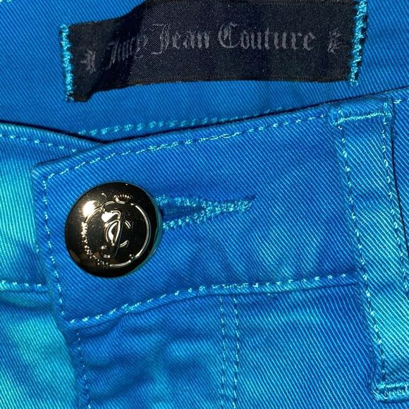 Juicy Couture size 25 two tone blue tie dye type design jeans - Picture 8 of 9